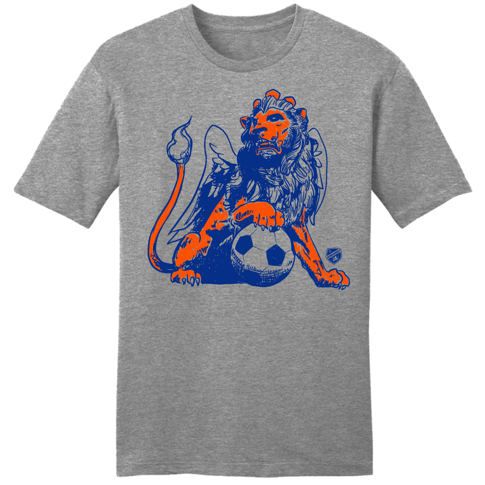 FC Cincinnati Lion and Ball Sketch T-shirt