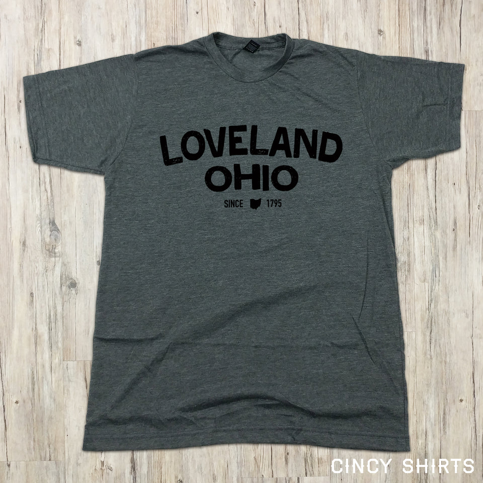 Loveland Ohio Curved Type - Cincy Shirts