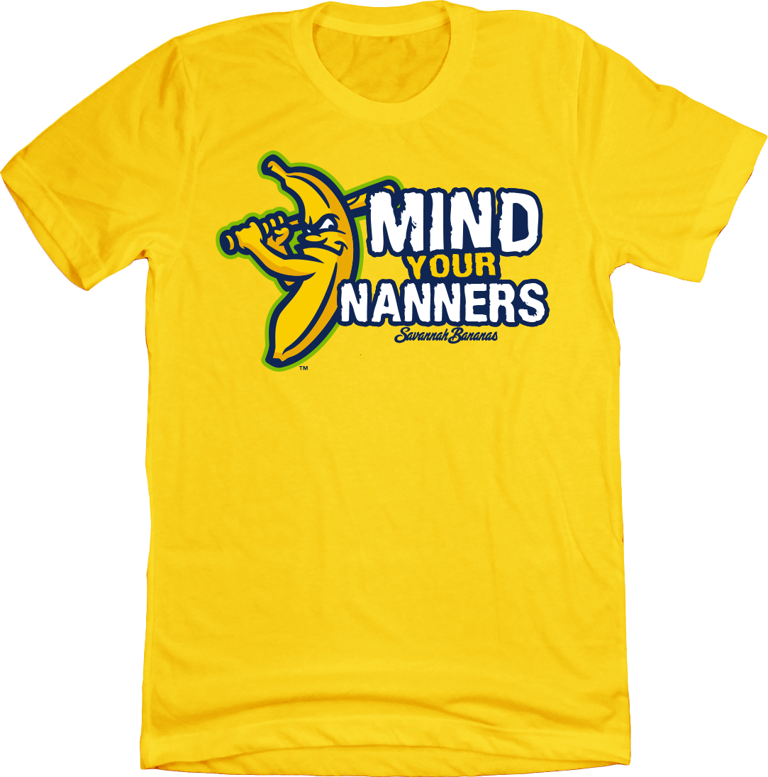 Savannah Bananas Mind Your Manners Yellow T-shirt Cincy Shirts