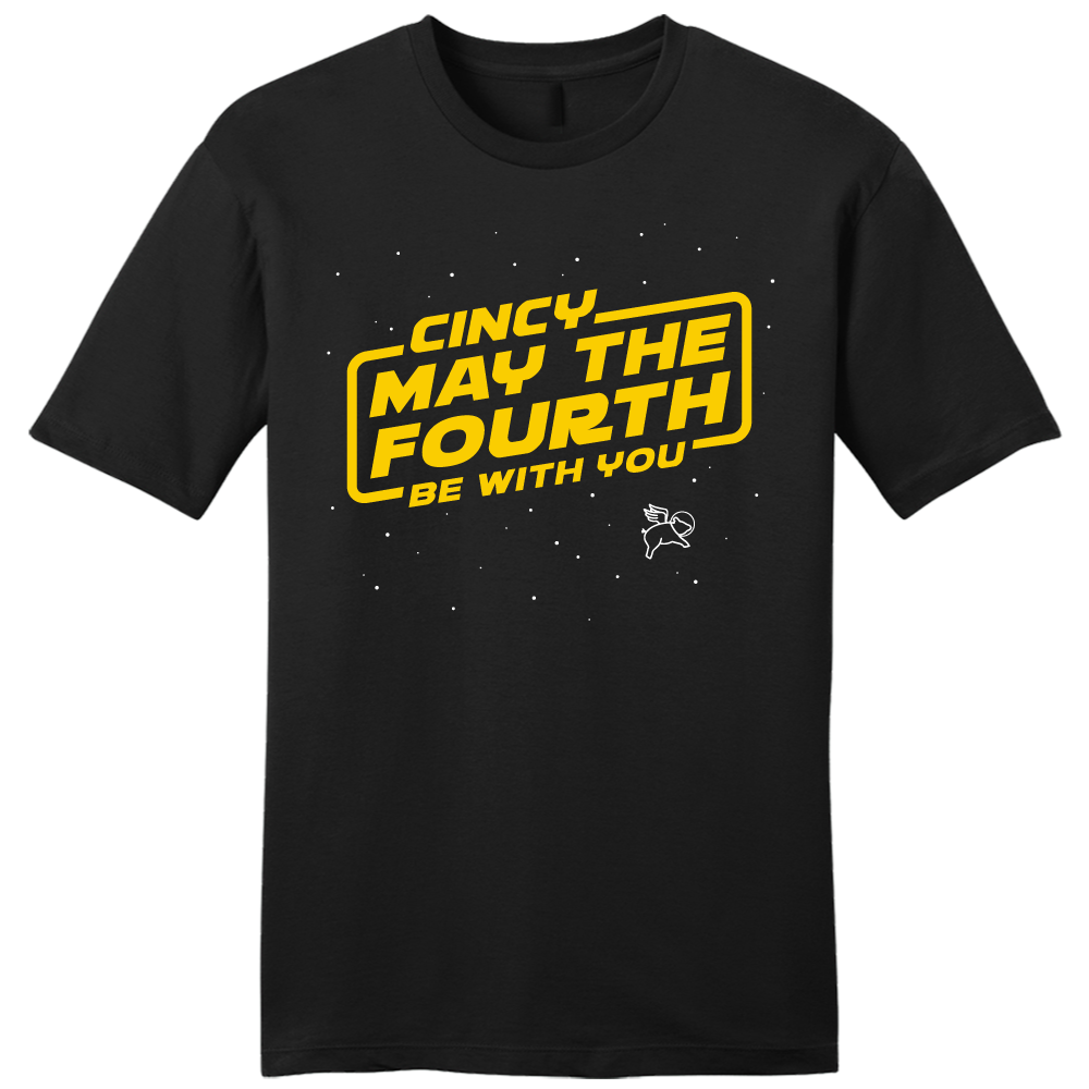 Cincy May the 4th Be With You Black T-shirt Cincy Shirts
