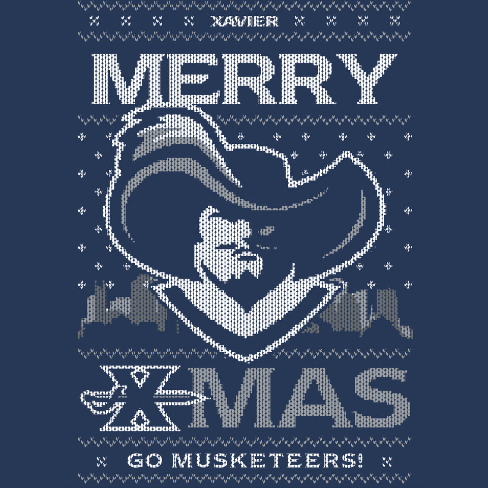 Merry X-Mas - Xavier Christmas Sweatshirt - Cincy Shirts
