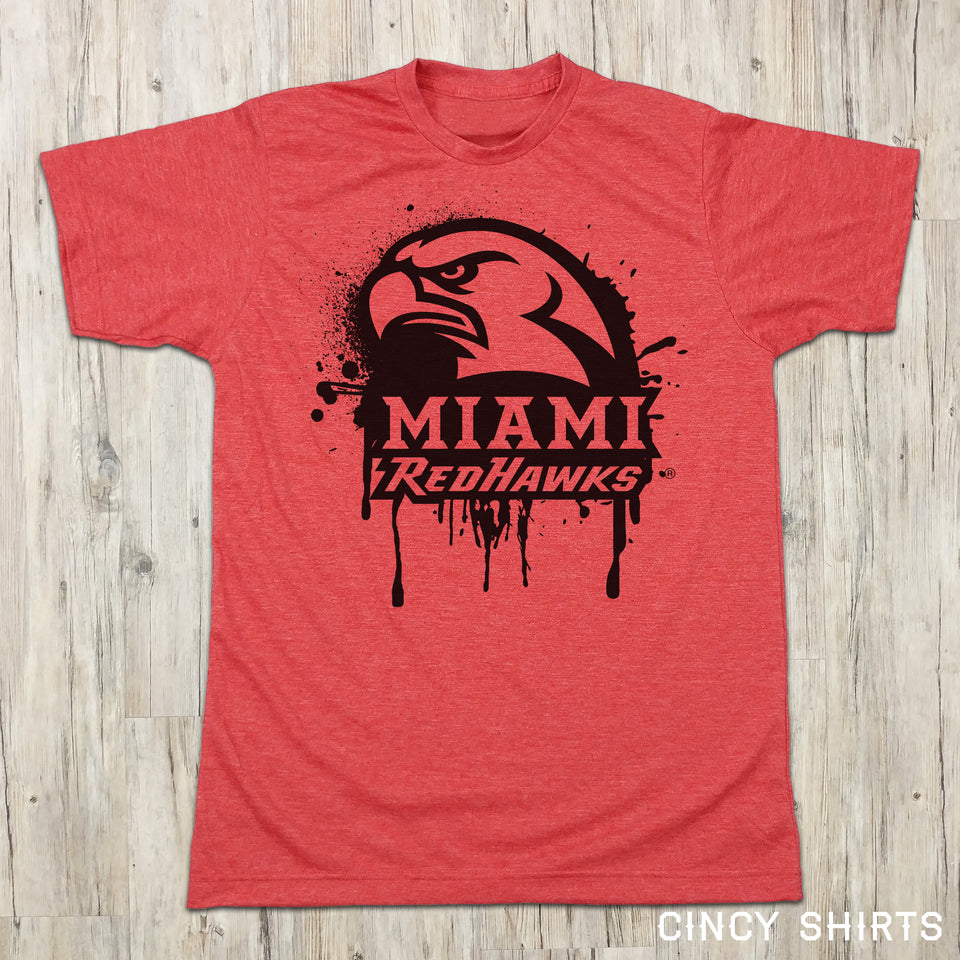 Miami University Redhawks - Spray Paint - Cincy Shirts
