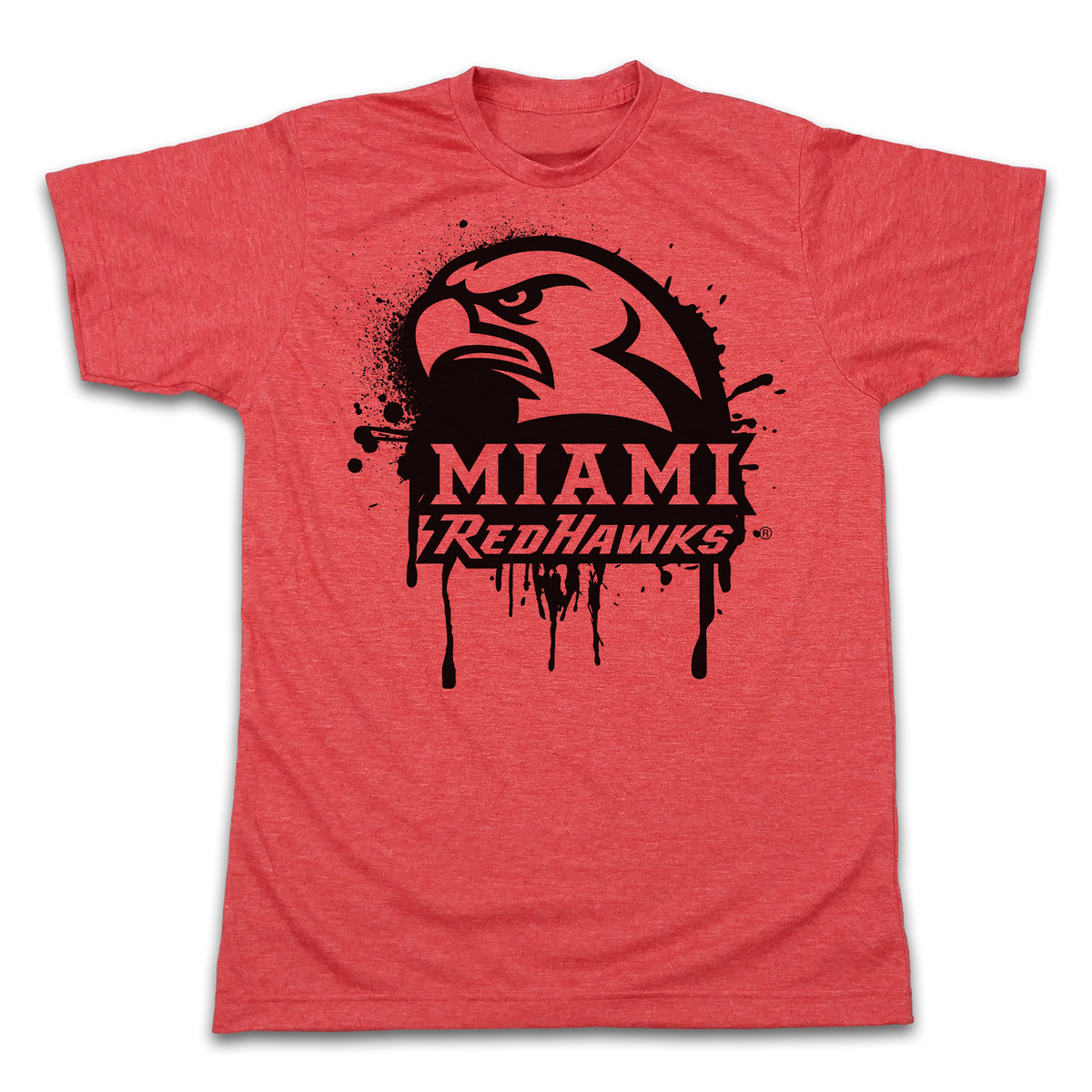 Official Miami University Redhawks Spray Paint Apparel | Cincy Shirts