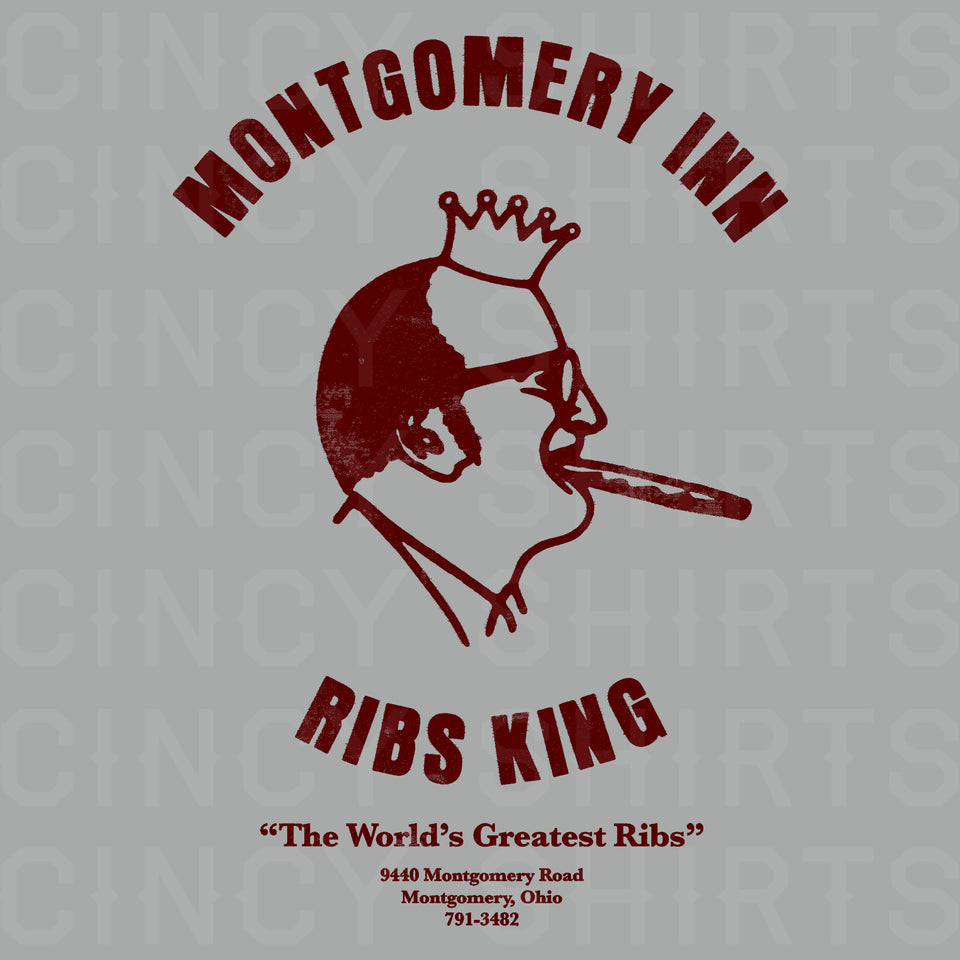 Montgomery Inn Ribs King Vintage Logo - Cincy Shirts