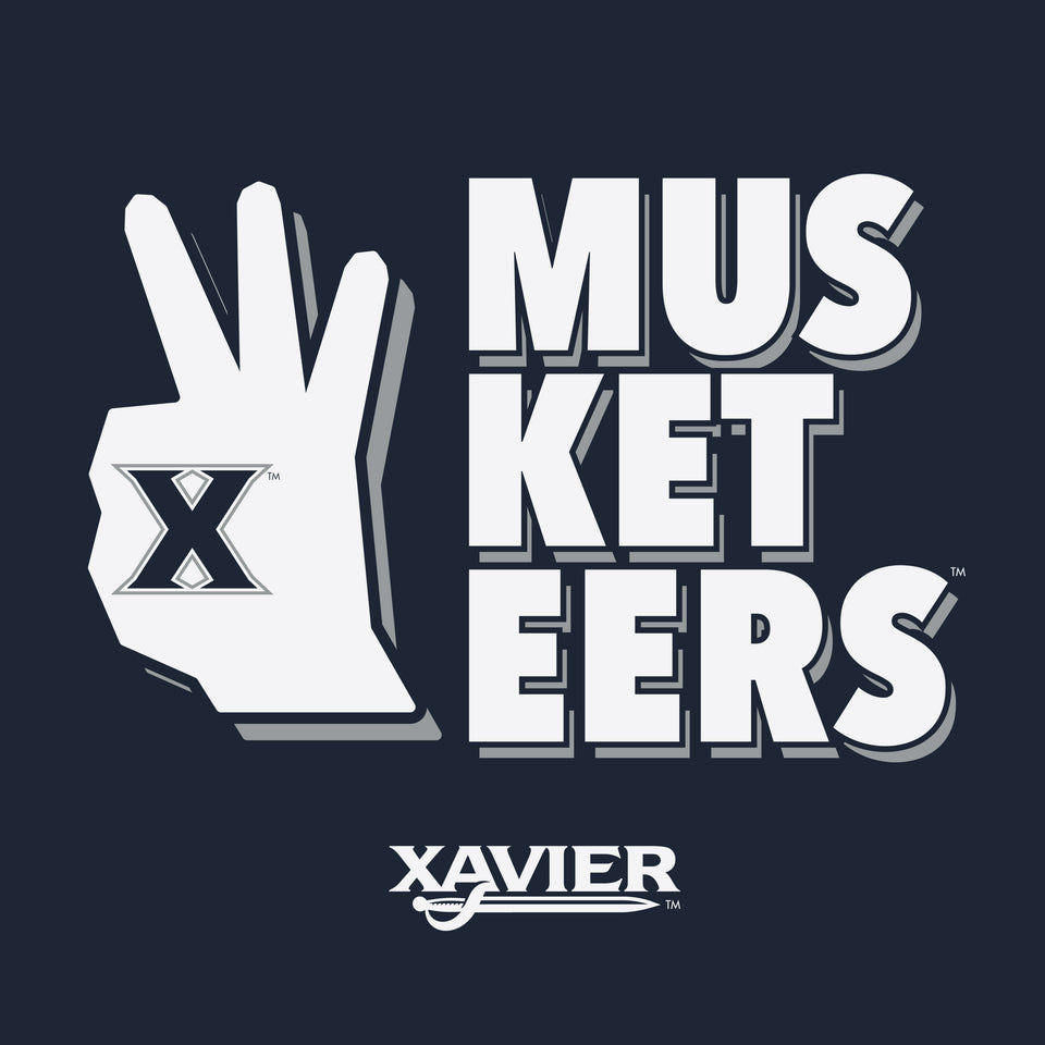 Xavier - "Mus-ket-eers" Hand - Cincy Shirts