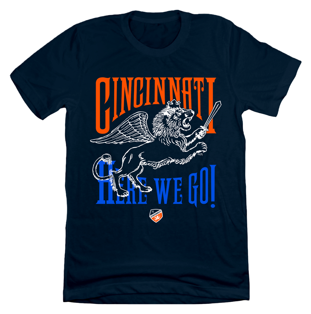 Loren Long FC Cincinnati Here We Go Lion - Cincy Shirts
