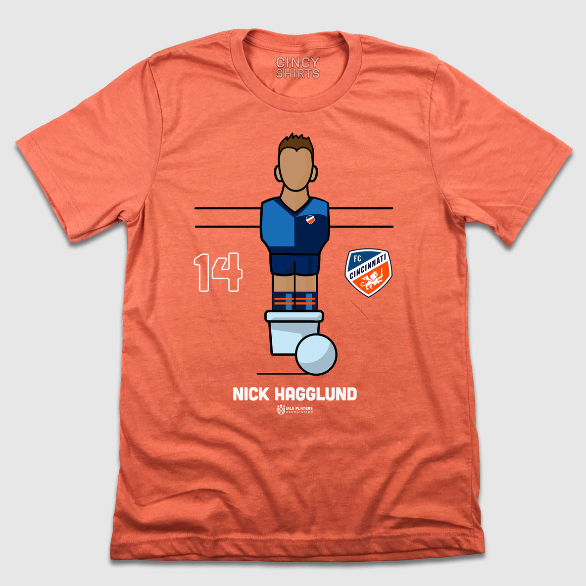 Official Nick Hagglund Foosball Player Tee - Cincy Shirts