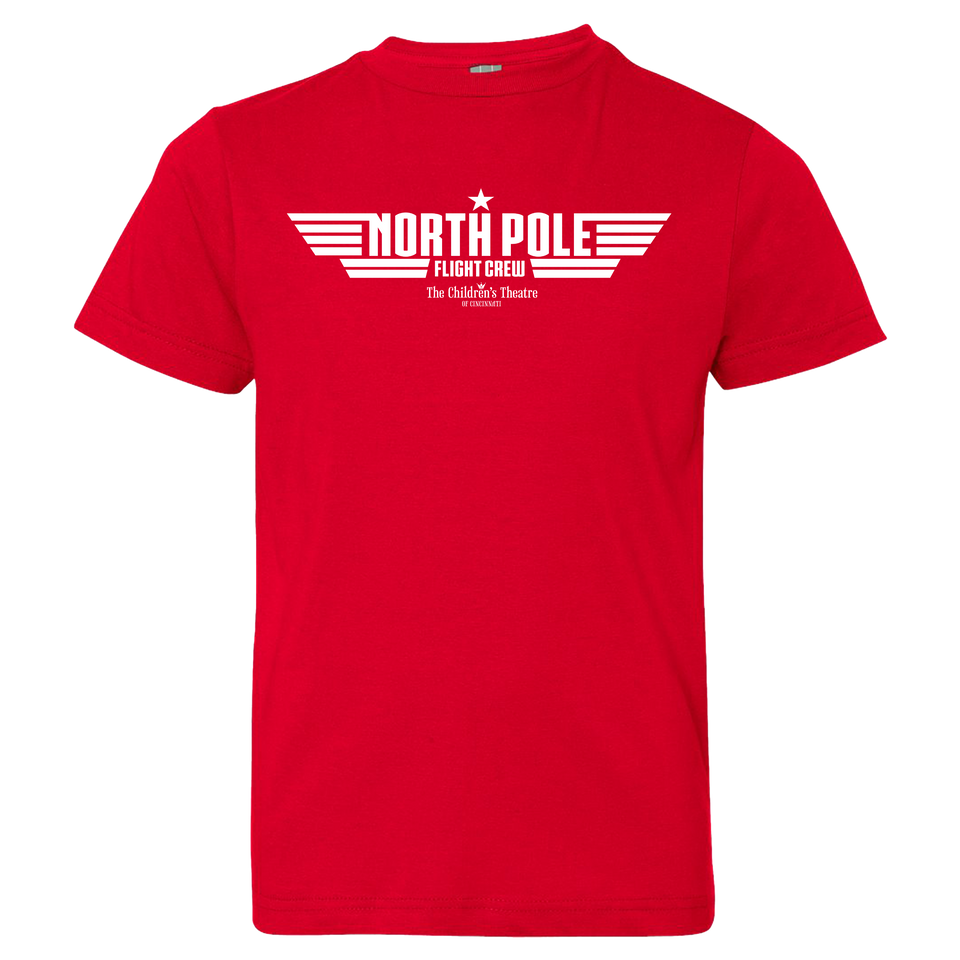 Rudolph - North Pole Flight Crew T-shirt Red Cincy Shirts