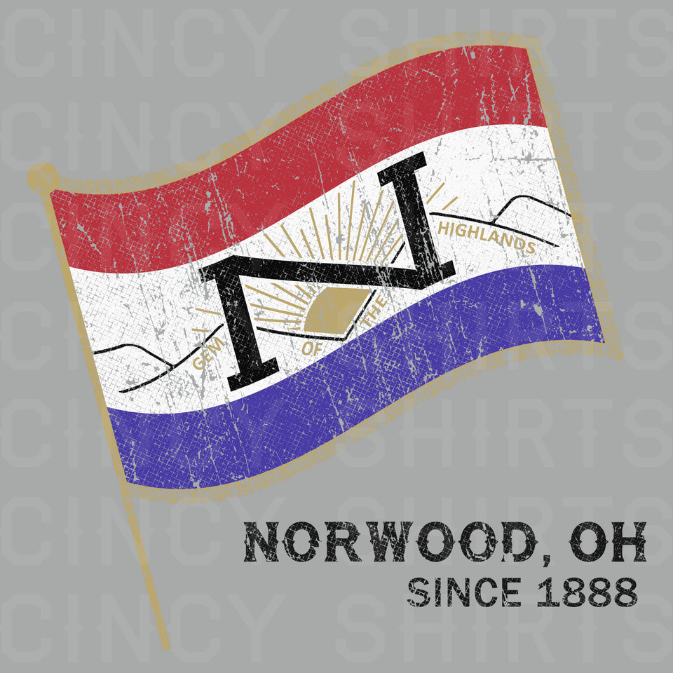 Norwood, OH Flag - Cincy Shirts