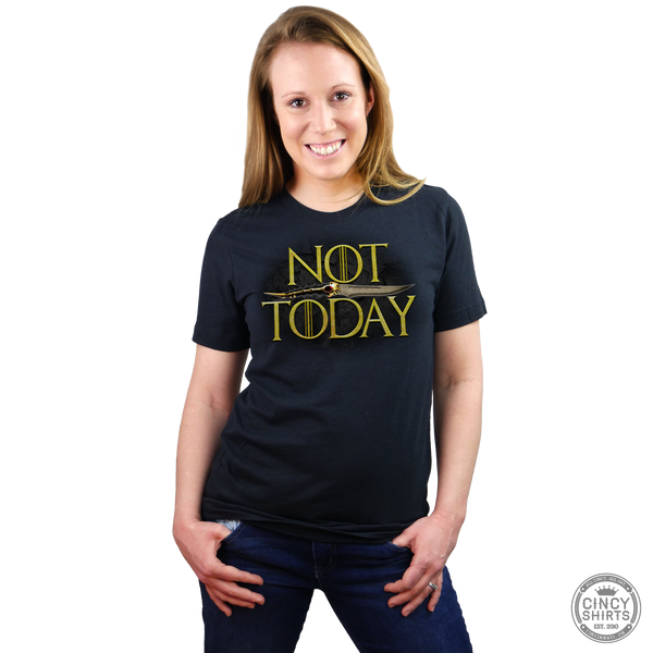 Tシャツ・カットソー [COLN] pitt dying damageoverfit short sleeve T-shirt (3c) Not Today | God of Death Shirt | TV Show Parody Apparel