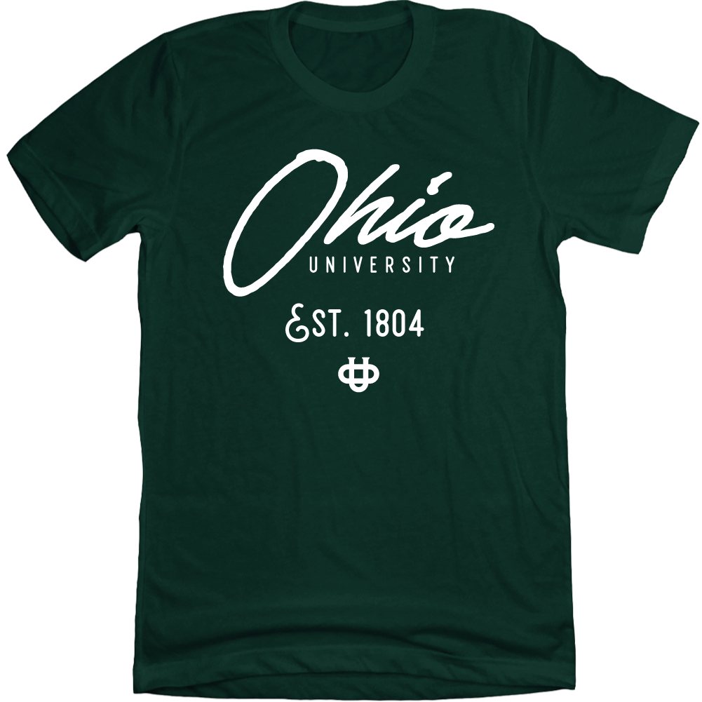 Ohio University Script T-shirt green