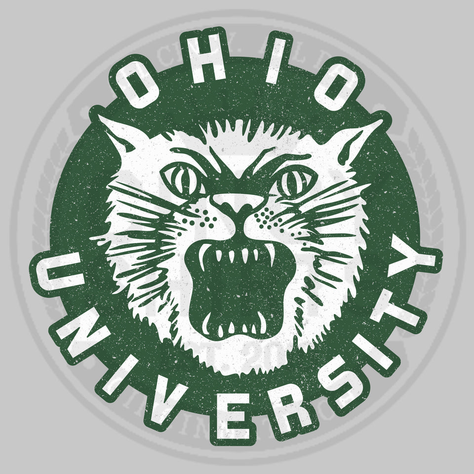 Ohio University Vintage Bobcat Logo - Cincy Shirts