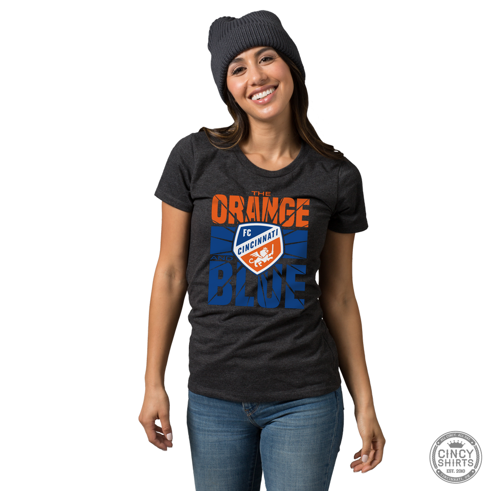 Orange and Blue Shatter - MLS FC Cincinnati - Cincy Shirts