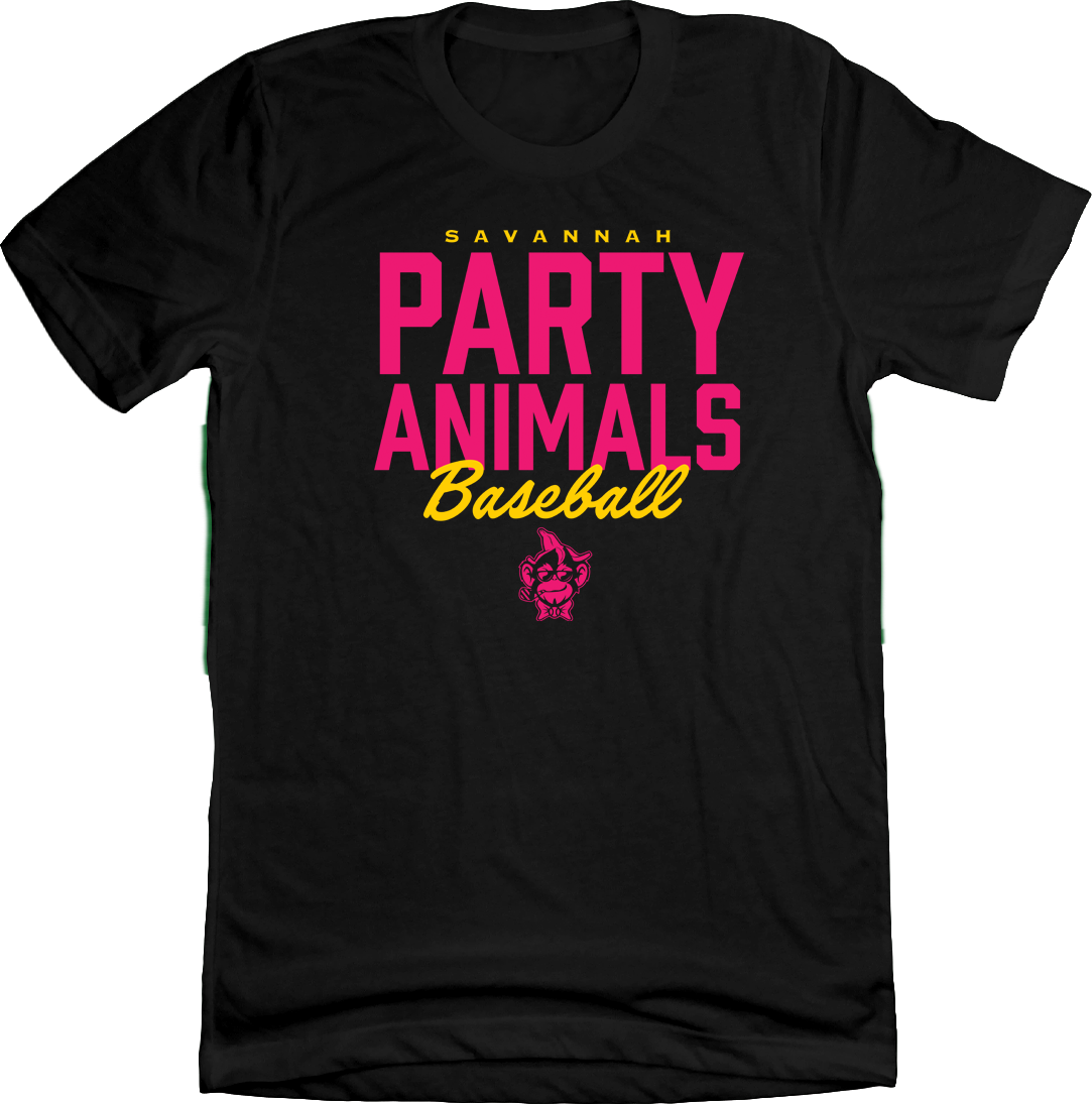 Savannah Bananas Party Animals Banana Ball | Savannah Bananas | Cincy Shirts Unisex T-Shirt / Black / L