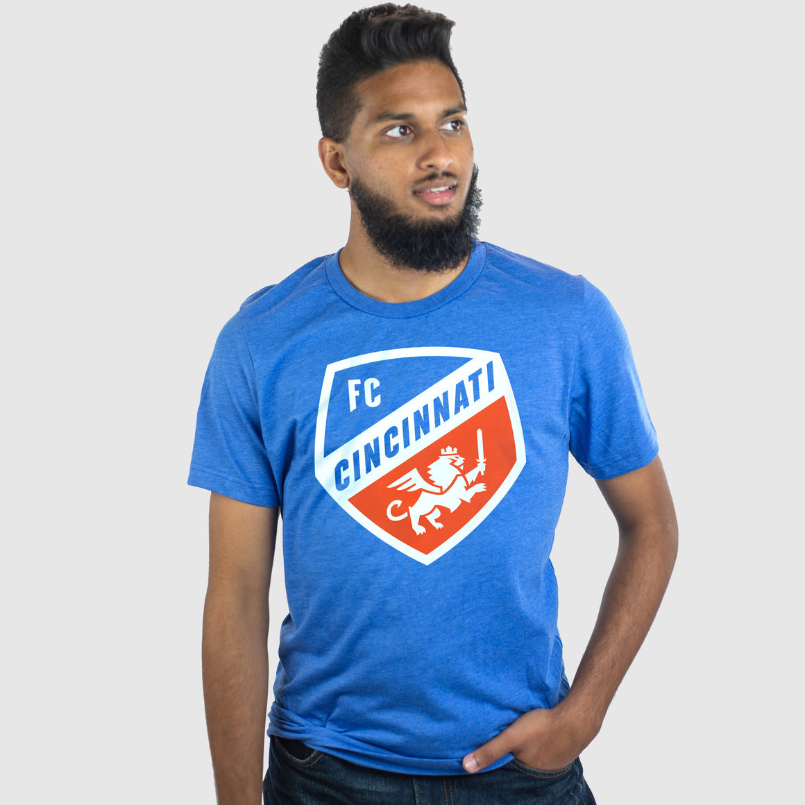 Official FC Cincinnati Royal Blue Primary Crest Logo - Cincy Shirts