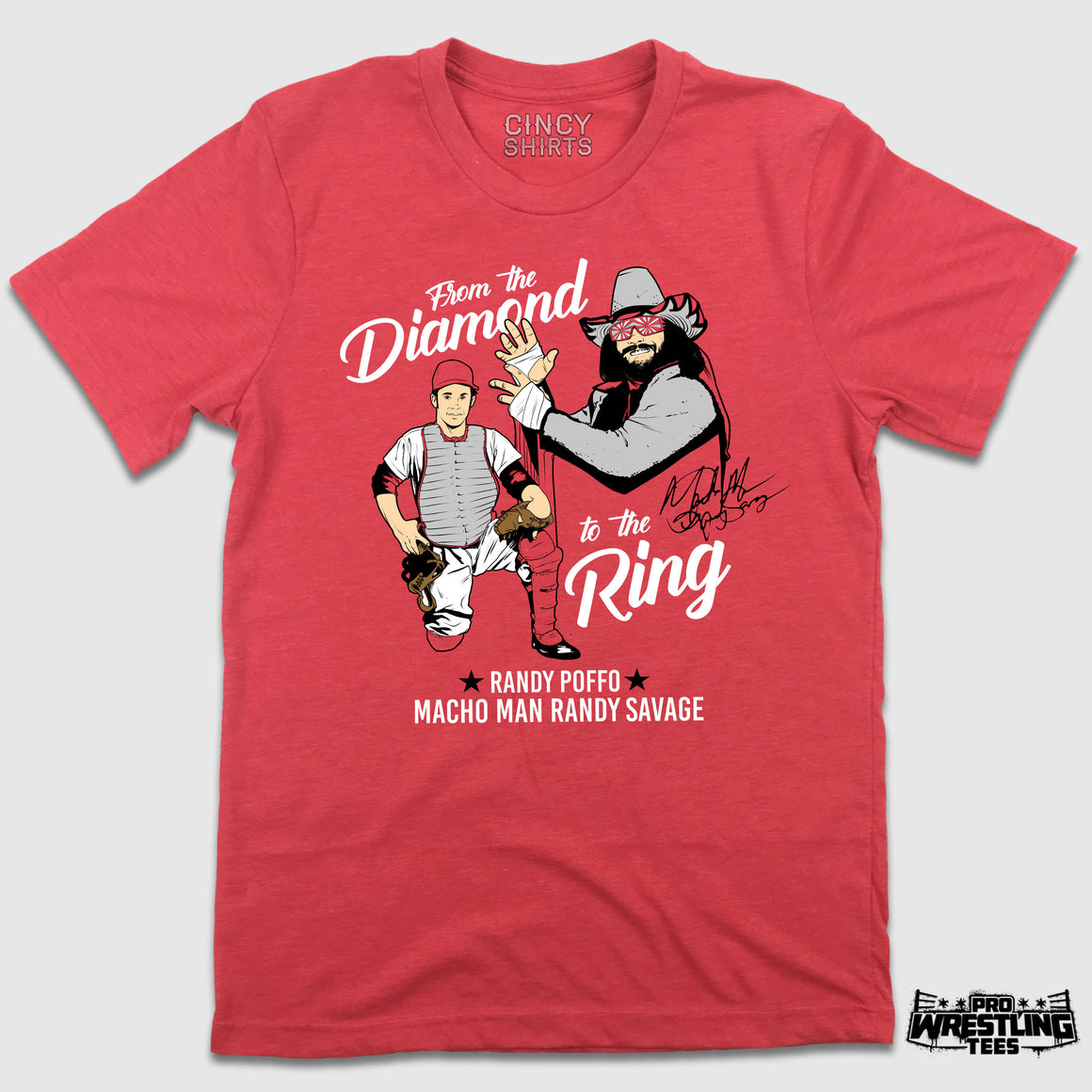 Macho Man Randy Savage "From The Diamond To The Ring" - Cincy Shirts