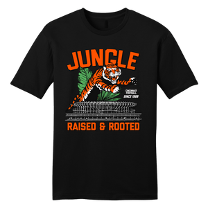 Raised & Rooted - Cincinnati Football | Cincinnati Football Apparel | Cincy Shirts Unisex T-Shirt / Charcoal / 4X