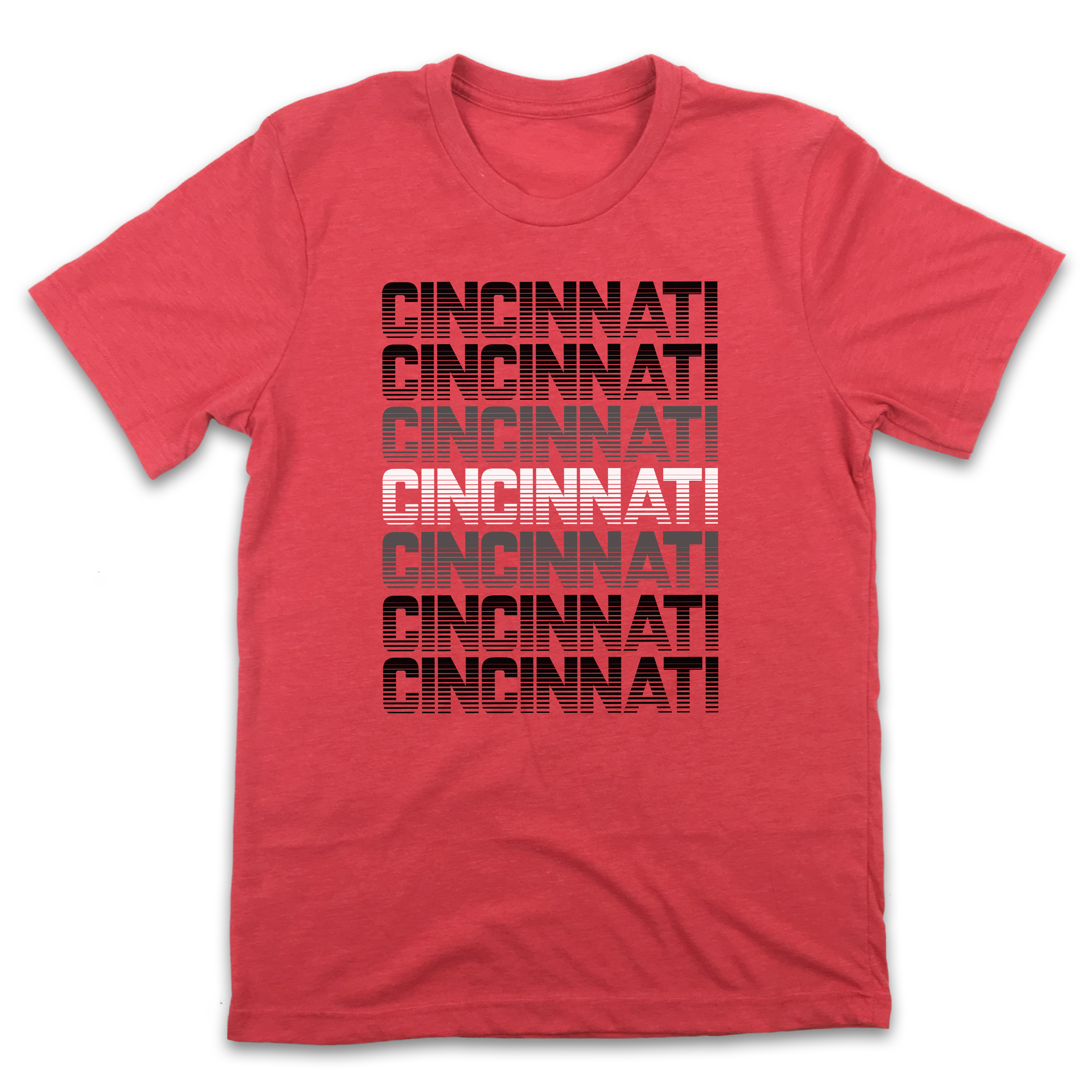 Red & Black Cincinnati Retro - Cincy Shirts