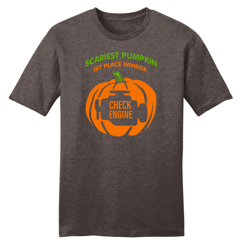 Scariest Pumpkin Check Engine - Cincy Shirts
