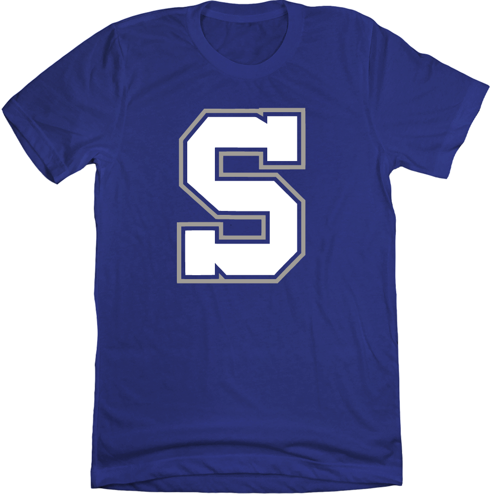 Scott High School Eagles Big S blue T-shirt Cincy Shirts