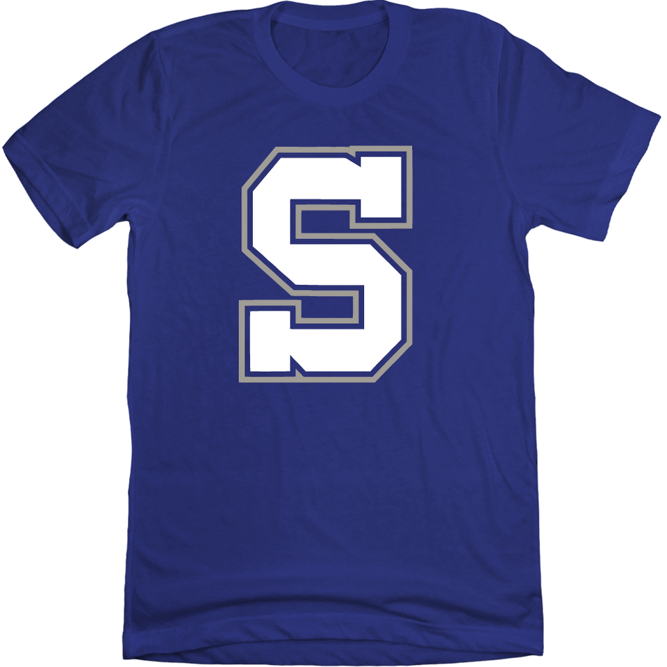 Scott High School Eagles Big S blue T-shirt Cincy Shirts