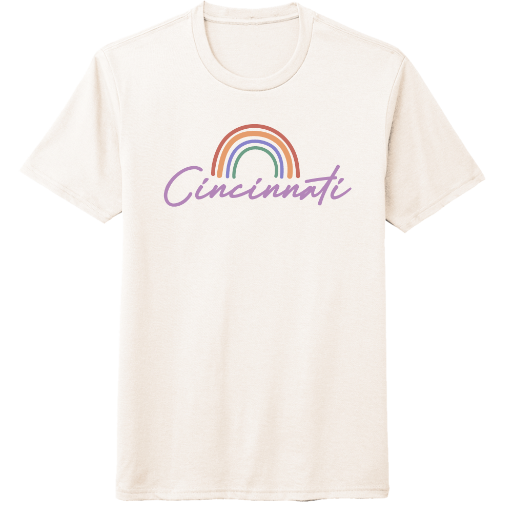 Cincy Script with Rainbow - Cincy Shirts