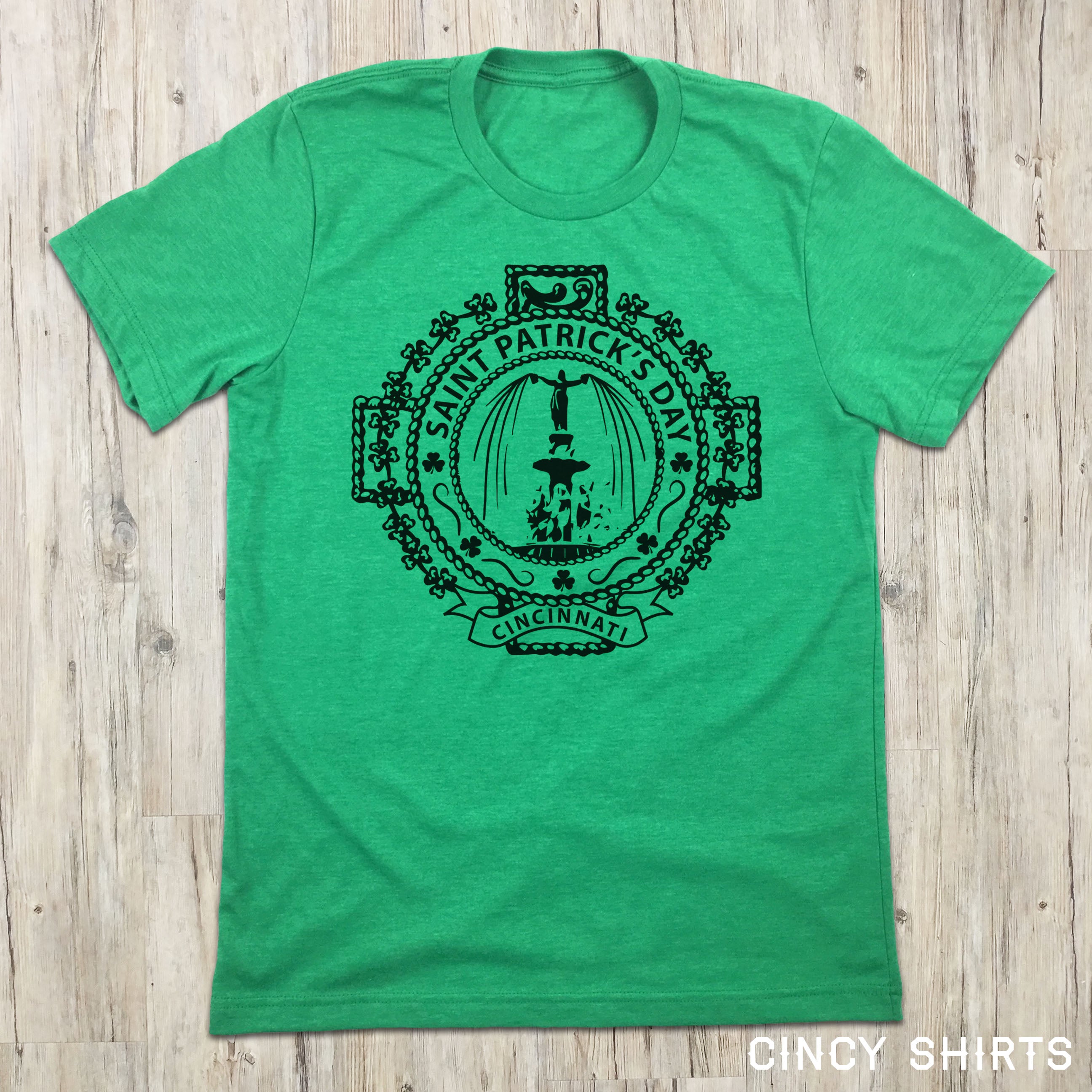 St. Patrick's Day Cincinnati Seal - Cincy Shirts