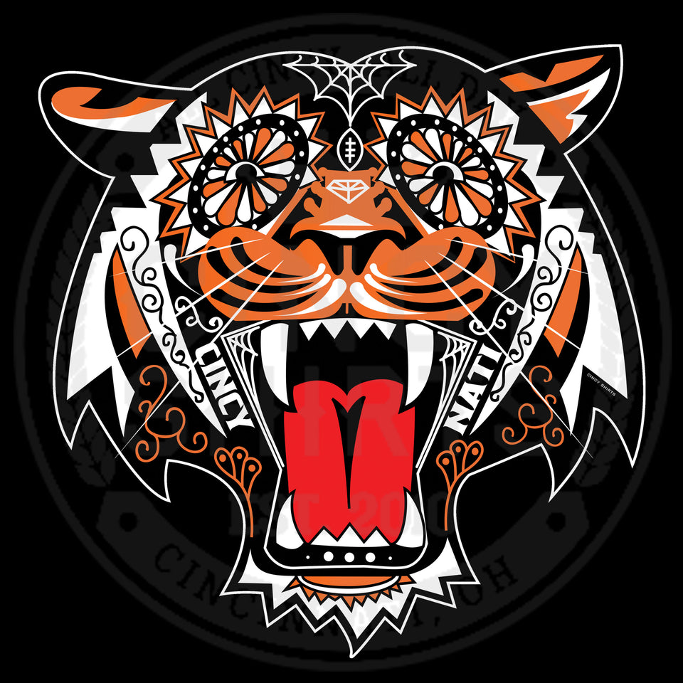 Tiger Sugar Skull - Cincy Shirts