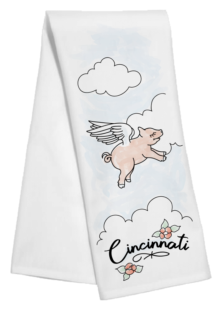 Cincinnati Tea Towel - Cincy Shirts