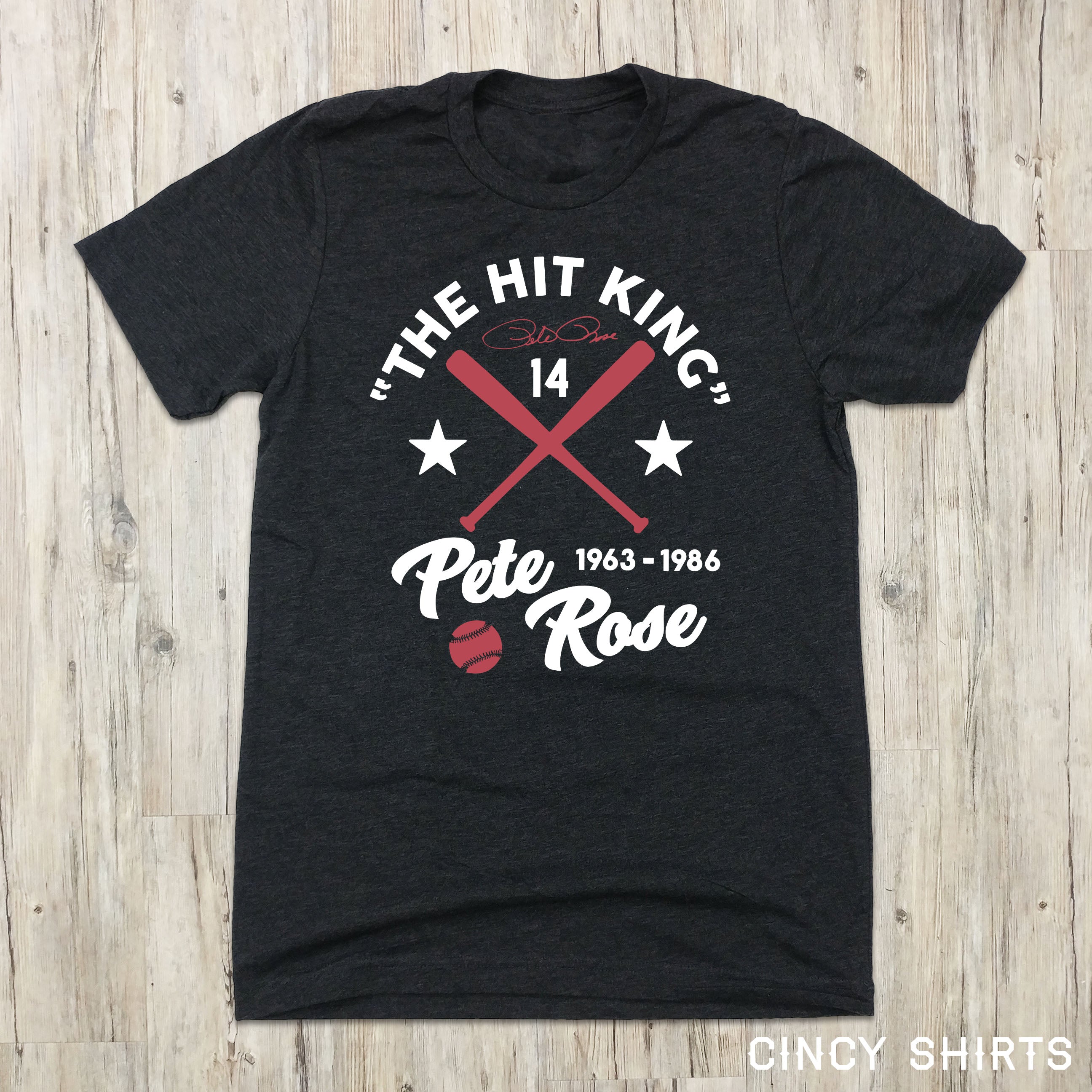 T*K様 BIG ROSE KNIT SHIRT The Hit King Pete Rose | Cincinnati Baseball Apparel | Cincy Shirts