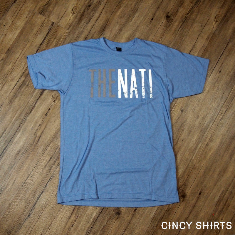 The Nati Silver & White Unisex T-Shirt - Cincy Shirts
