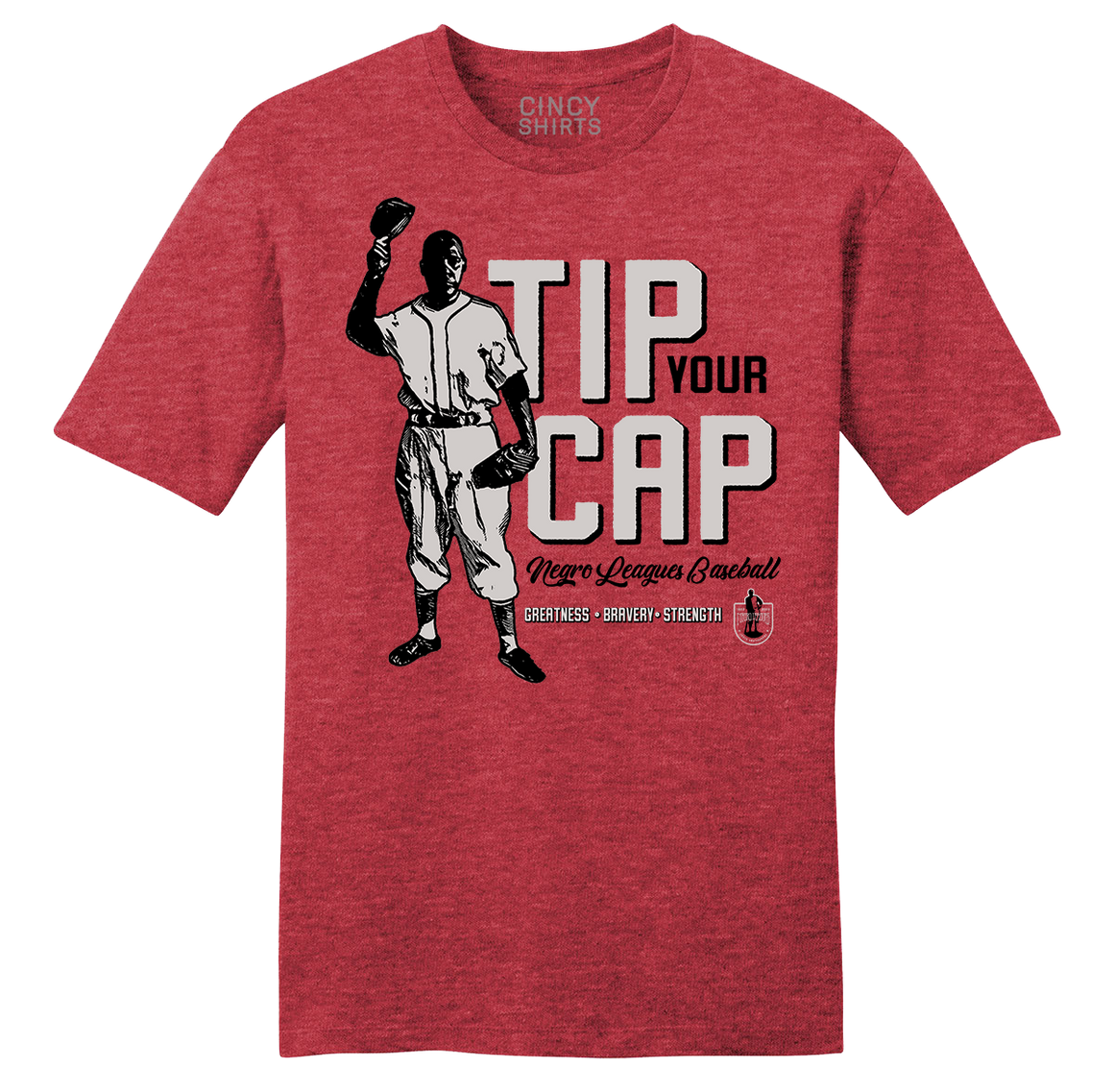 Tip Your Cap - 100 Years Negro League Baseball - Cincy Shirts