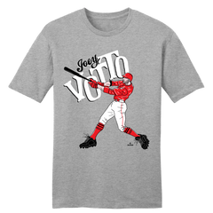 Joey votto Retro Series Tee | Cincinnati mlbpa Apparel | Cincy Shirts Unisex T-Shirt / Black / S