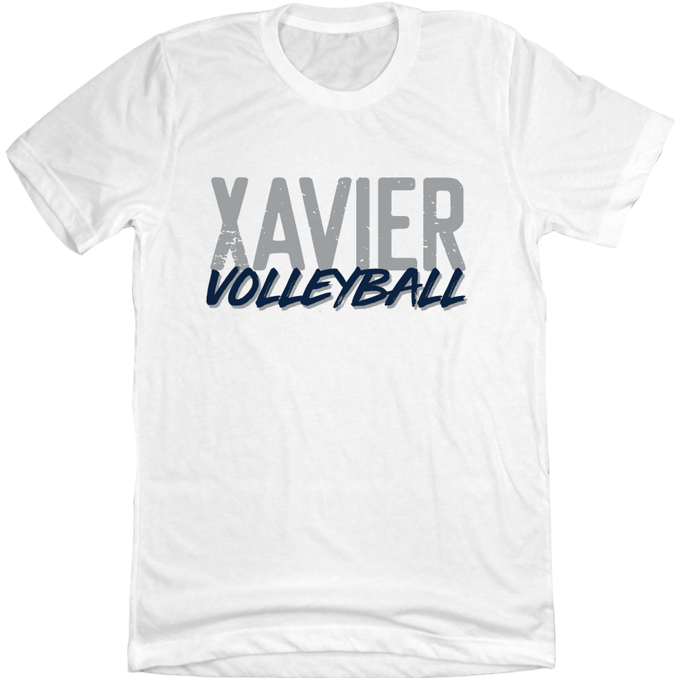 Xavier University Volleyball Script T-shirt