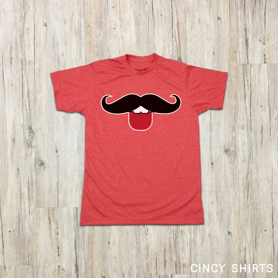 Mustache Tongue - Cincy Shirts