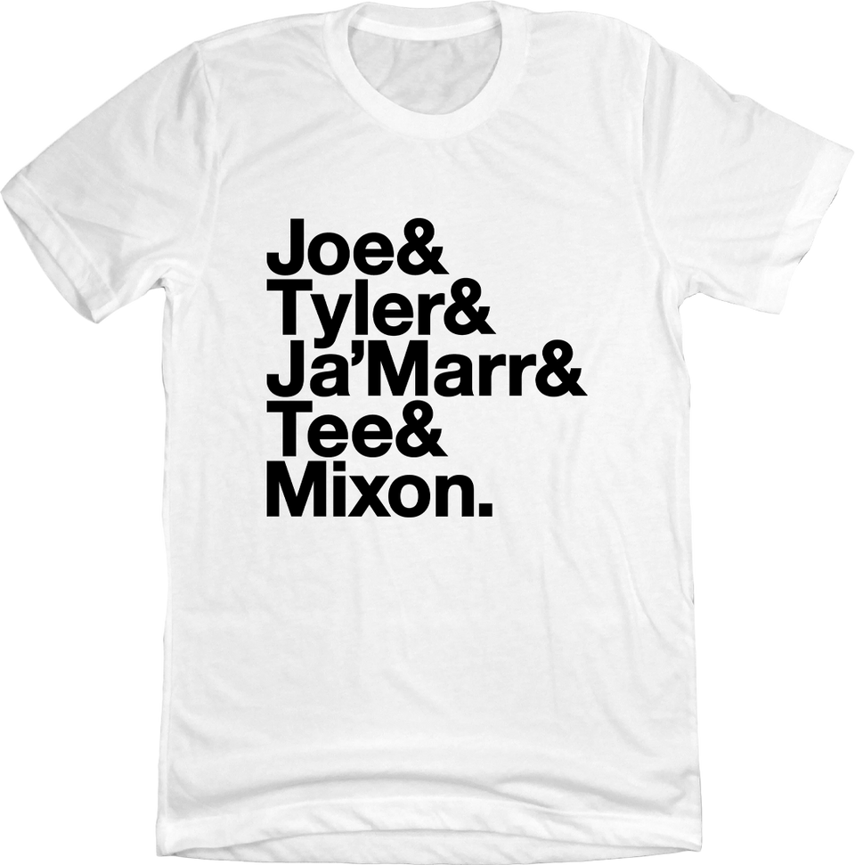Joe & Tyler & Ja'Marr & white T-shirt- Cincy Shirts