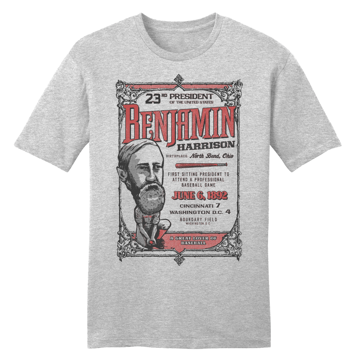 Benjamin Harrison Baseball - Cincy Shirts