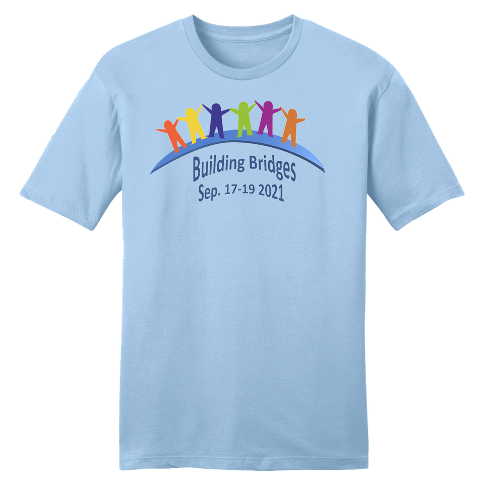 Building Bridges Ice Blue T-shirt