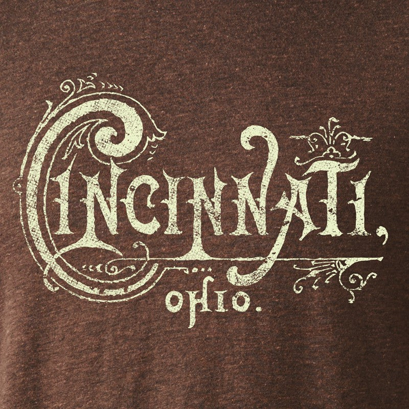 Vintage Cincinnati Typography Youth Tee - Cincy Shirts