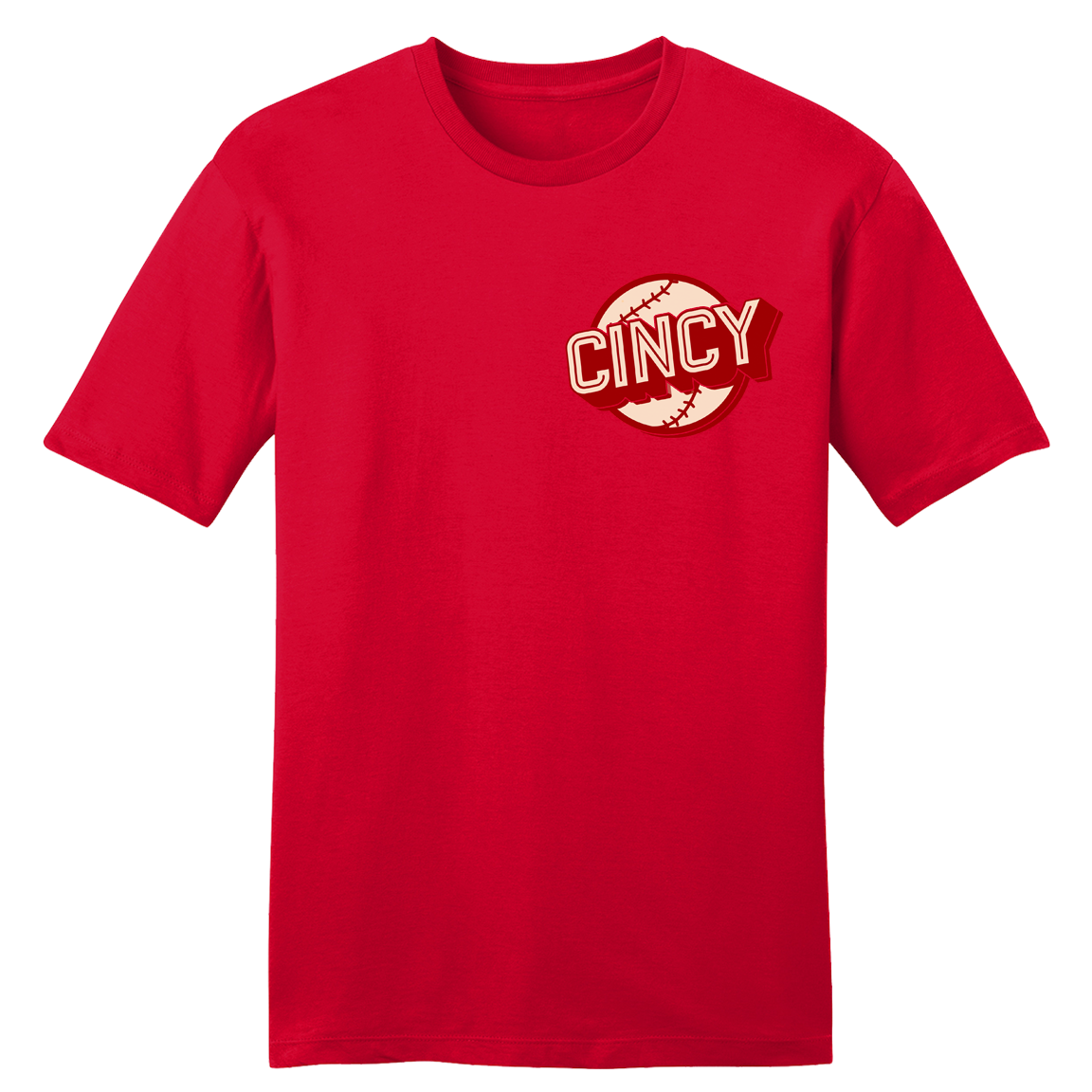 Cincy Retro Baseball Pocket - Cincy Shirts