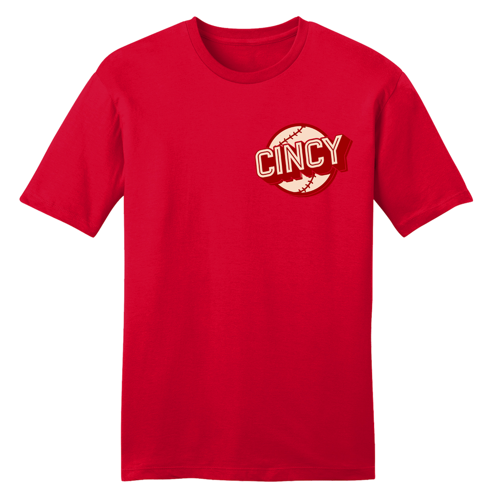 Cincy Retro Baseball Pocket - Cincy Shirts