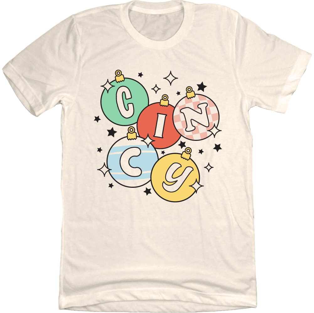 Cincy Ornament Tree T-shirt natural white Cincy Shirts