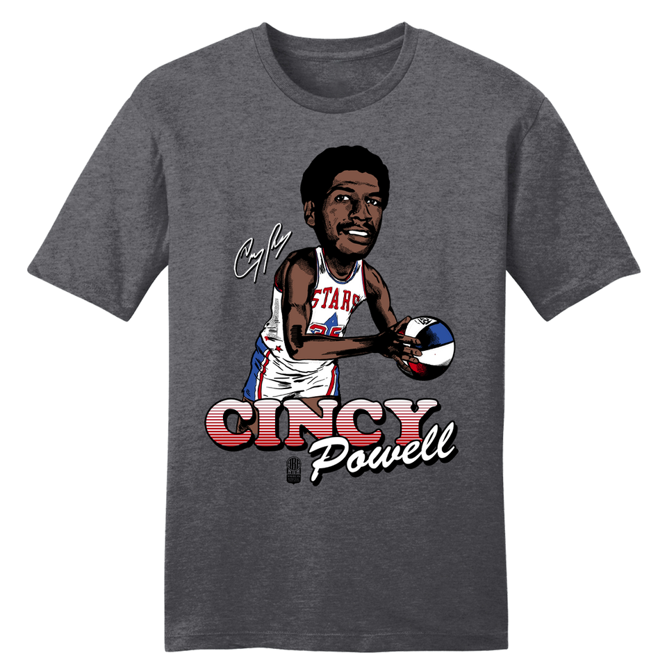 Official Cincy Powell ABA Player Tee - Cincy Shirts