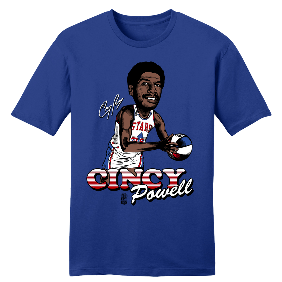 Official Cincy Powell ABA Player Tee - Cincy Shirts