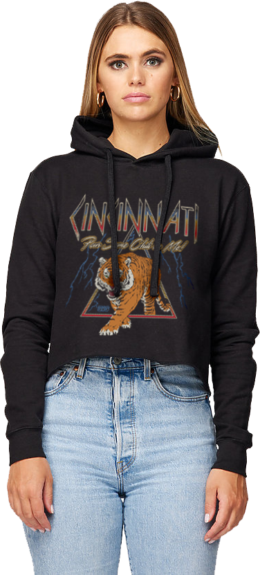 Def Tiger - Pour Some Chili on Me - Cincy Shirts Cropped Hoodie
