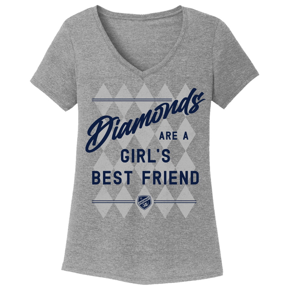 Diamonds Are a Girl's Best Friend - FC Cincinnati - Cincy Shirts