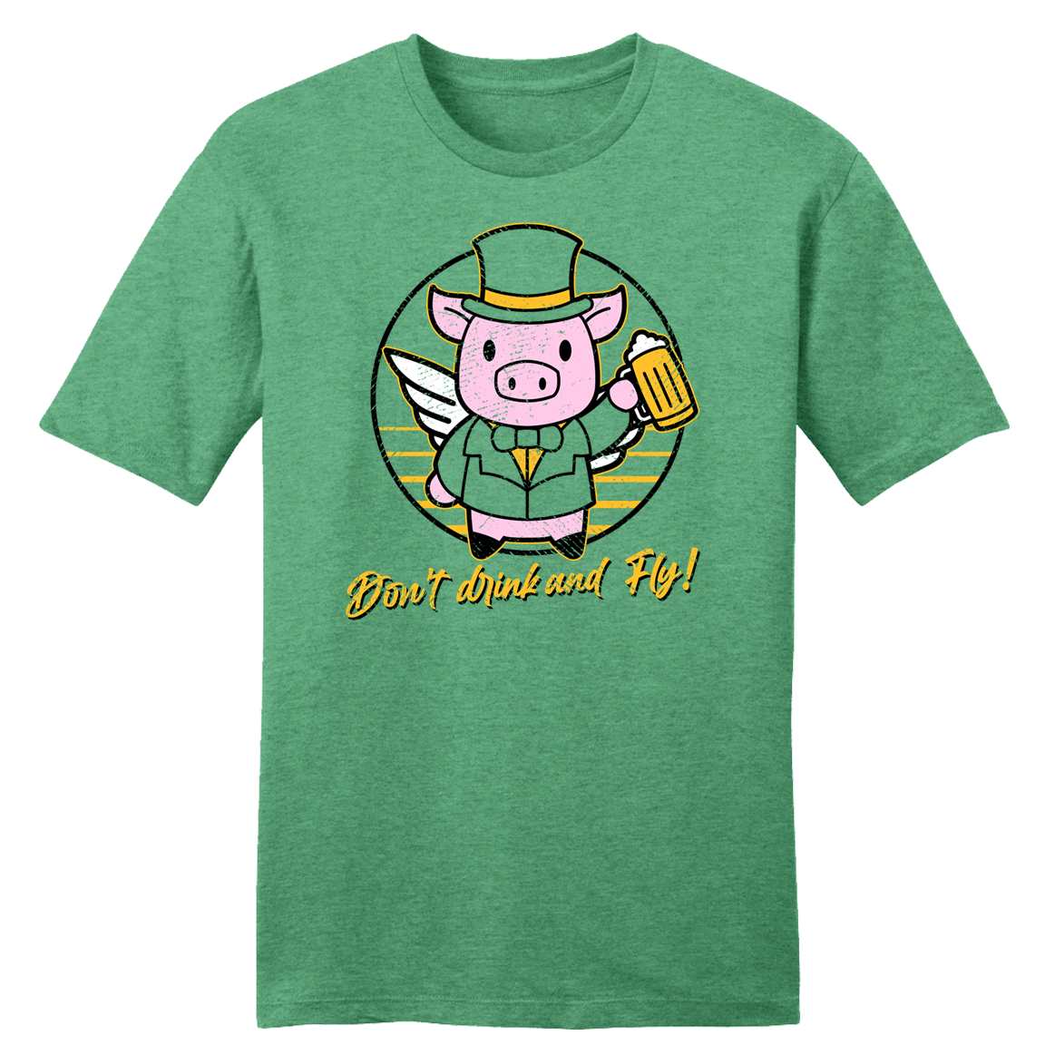 Don't Drink and Fly Pig T-shirt