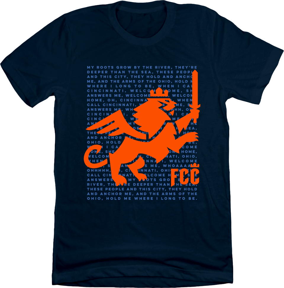 FC Cincinnati Fight Song T-shirt Navy Cincy Shirts