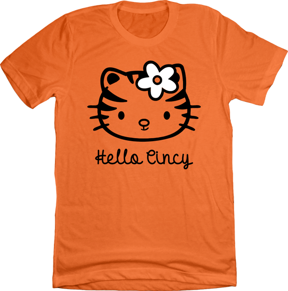 Hello Cincy Kitty Tee | Cincinnati Y2k Parody Apparel | Cincy Shirts