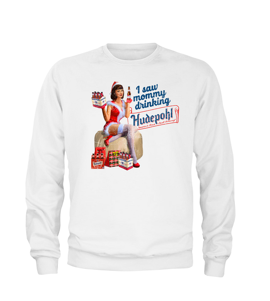 I Saw Mommy Drinking Hudepohl | Beer Sweater | Cincy Shirts